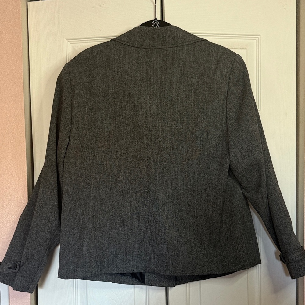 Lane Bryant Women's Charcoal Gray and Black  Blazer size 18 - Picture 6 of 10